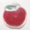 Resin Pendent, Fruit 26x24mm Hole:2.5mm, Sold by Bag