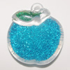 Resin Pendent, Fruit 26x24mm Hole:2.5mm, Sold by Bag