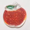 Resin Pendent, Fruit 26x24mm Hole:2.5mm, Sold by Bag