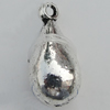 Pendant Zinc Alloy Jewelry Findings Lead-free, 17x8mm Hole:1mm Sold by Bag