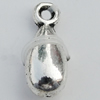 Pendant Zinc Alloy Jewelry Findings Lead-free, 12x5mm Hole:1mm Sold by Bag