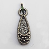 Pendant, Lead-free Zinc Alloy Jewelry Findings, 16x5mm Hole:2mm, Sold by Bag