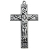 Pendant Zinc Alloy Jewelry Findings Lead-free, Cross 44x26mm Hole:1.5mm Sold by Bag