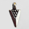 Pendant, Lead-free Zinc Alloy Jewelry Findings, 10x5mm Hole:1mm, Sold by Bag