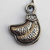 Pendant, Lead-free Zinc Alloy Jewelry Findings, Fruit 11x15mm Hole:2mm, Sold by Bag