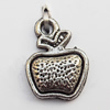 Pendant, Lead-free Zinc Alloy Jewelry Findings, Fruit 10x13mm Hole:1mm, Sold by Bag