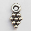 Pendant, Lead-free Zinc Alloy Jewelry Findings, Fruit 4x8mm Hole:1mm, Sold by Bag