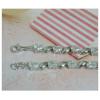 Sterling Silver European style Bracelets, with Zircon, Length:7.1 Inch, Sold by PC