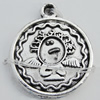 Pendant Zinc Alloy Jewelry Findings Lead-free, 16x20mm Hole:1.5mm Sold by Bag