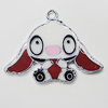 Zinc Alloy Enamel Pendant, Animal 26x33mm Hole:2mm, Sold by Group