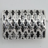 Bead Zinc Alloy Jewelry Findings Lead-free, Rectangle 12x8mm, Hole:1mm Sold by Bag