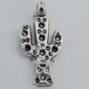 Pendant Zinc Alloy Jewelry Findings Lead-free, 20x10mm Hole:1mm Sold by Bag