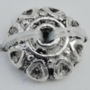 Bead Caps  Zinc Alloy Jewelry Findings Lead-free, 8mm Hole:1mm Sold by Bag