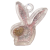 Resin Pendent, Animal Head 26x19mm Hole:2.5mm, Sold by Bag