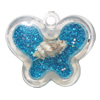 Resin Pendent, Butterfly 21x25mm Hole:2.5mm, Sold by Bag