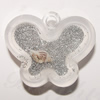 Resin Pendent, Butterfly 21x25mm Hole:2.5mm, Sold by Bag