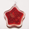 Resin Pendent, Star 29x25mm Hole:2.5mm, Sold by Bag