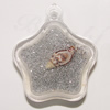Resin Pendent, Star 29x25mm Hole:2.5mm, Sold by Bag