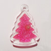 Resin Pendent, Pine 29x21mm Hole:2.5mm, Sold by Bag