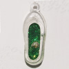 Resin Pendent, 35x14mm Hole:2.5mm, Sold by Bag
