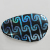 Painted Spray-paint Acrylic Beads, 57x34mm Hole:3.5mm Sold by Bag