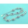 Sterling Silver European style Bracelets, with crystal, Length:7.1 inch, Sold by PC