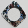 Painted Spray-paint Acrylic Beads, 55x58mm Hole:2mm Sold by Bag