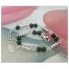 Sterling Silver European style Bracelets, with crystal, Length:7.1 inch, Sold by PC