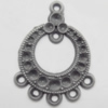 Connector, Lead-free Zinc Alloy Jewelry Findings, 23x30mm Hole=1mm, Sold by Bag