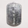 Zinc Alloy Pendant, Rectangle 31x19mm Hole:3mm, Sold by Bag