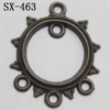 Connector, Lead-free Zinc Alloy Jewelry Findings, 21x26mm Hole=1.2mm, Sold by Bag