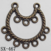 Connector, Lead-free Zinc Alloy Jewelry Findings, 26x28mm Hole=1.5mm, Sold by Bag
