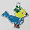 Zinc Alloy Enamel Pendant, Bird 23x19mm Hole:2mm, Sold by Group