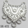 Connector, Lead-free Zinc Alloy Jewelry Findings, 19x22mm Hole=1mm, Sold by Bag