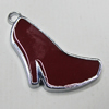 Zinc Alloy Enamel Pendant, 27x14mm Hole:2mm, Sold by Group