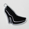 Zinc Alloy Enamel Pendant, 27x14mm Hole:2mm, Sold by Group