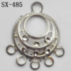 Connector, Lead-free Zinc Alloy Jewelry Findings, 23x26.5mm Hole=2m,1.4mm, Sold by Bag