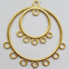 Connector, Lead-free Zinc Alloy Jewelry Findings, 47x50mm Hole=2mm,1.6mm, Sold by Bag