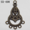 Connector, Lead-free Zinc Alloy Jewelry Findings, 33x21mm Hole=1mm, Sold by Bag