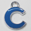 Zinc Alloy Enamel Pendant, 15x11mm Hole:2.5mm, Sold by Group