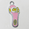 Zinc Alloy Enamel Pendant, Slipper 29x12mm Hole:3mm, Sold by Group