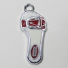 Zinc Alloy Enamel Pendant, Slipper 29x12mm Hole:3mm, Sold by Group