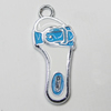 Zinc Alloy Enamel Pendant, Slipper 29x12mm Hole:3mm, Sold by Group