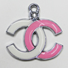 Zinc Alloy Enamel Pendant, 47mm Hole:5mm, Sold by Group