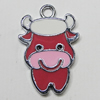 Zinc Alloy Enamel Pendant, Aniaml 26x17mm Hole:2mm, Sold by Group