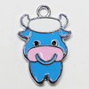 Zinc Alloy Enamel Pendant, Aniaml 26x17mm Hole:2mm, Sold by Group