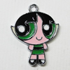 Zinc Alloy Enamel Pendant, Children 23x18mm Hole:2mm, Sold by Group