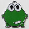 Zinc Alloy Enamel Pendant, 26x26mm Hole:3mm, Sold by Group