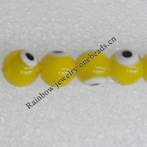  Millefiori Glass Beads, Round 6mm  Sold per 16-Inch Strand