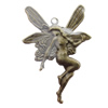 Iron Jewelry finding Pendant Lead-free, Angel 30x45mm Hole:2mm, Sold by Bag